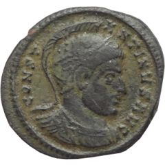Nummus - Constantinus I VIRTVS EXERCIT, Ticinum