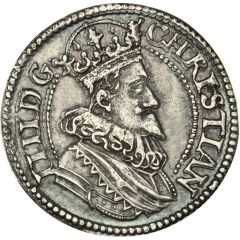 1/2 `Dicke` Krone - Christian IV Closed crown, King bust type