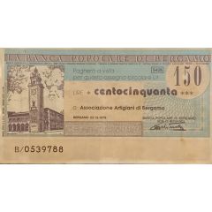 150 Lire Banca Popolare di Bergamo