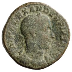 Sestertius - Severus Alexander P M TR P XII COS III P P S C, Sol