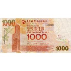 1000 Dollars Bank of China