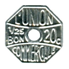 20 Centimes / 1/25 Bon - L`Union Commerciale - Meaux