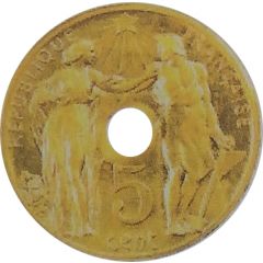 5-10 centimes Essai hybride en or de Varenne