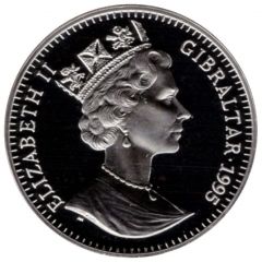 1 Crown - Elizabeth II Long Jumper, Silver proof