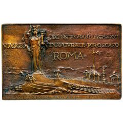 Plaquette - Maiden voyage of the SS Roma