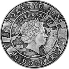 10 Dollars - Elizabeth II Posthumous, Chinese Dragon and Rabbit
