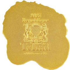 5000 Francs CFA Dragon Abacus, gold plated