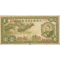 1 Yuan Federal Reserve Bank of China