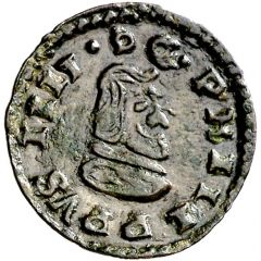 4 Maravedis - Felipe IV Trujillo,shield