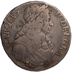 4 Merks - Charles II 1st Coinage, Type II
