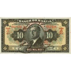 10 Mil Réis Banco do Brasil, 1st. Print