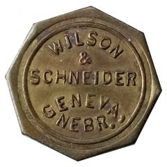 2 1/2 Cents - Wilson and Schneider Geneva, Nebraska