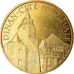 Monnaie de Paris Tourist Token - Dinan Cité médiévale - La Tour de l`horloge et la maison à pan de bois