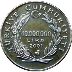 10 000 000 Lira 2002 Olympics-Skier