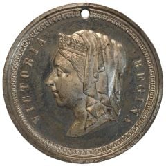 Medal - Victoria Golden Jubilee; W.O. Lewis, white metal, 38mm