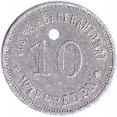 10 Pfennig - Wiesbaden Post- und Bürgerautomat