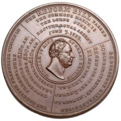 Medal - William IV Reform Bill, William IV, bronze