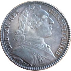 Louis XV - Ordinaire des guerres - In Certamen Utrumque silver