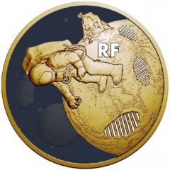 200 Euros First Step on the Moon