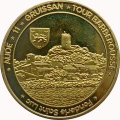 Jeton touristique - Fonderie Saint Luc - Occitanie - Aude - Gruissan Tour Barberousse