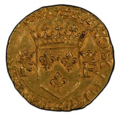 Gold Ecu with sun - Francis I 7th type