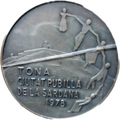 Medal - Tona Ciutat Pubilla Sardana