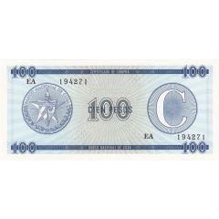 100 Pesos `C` Foreign Exchange Certificate-Narrow `C`