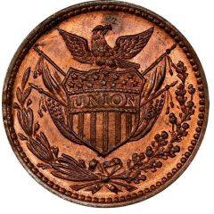 1 Cent Civil War Token - Army and Navy/Shield