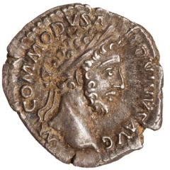 Denarius - Commodus TR P VII IMP IIII COS III P P, Mars