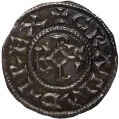 Denier - Angilbert In the name of Charles the Bald