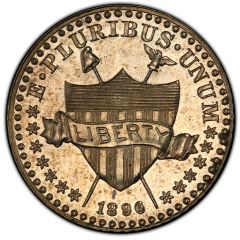 1 Cent `1896` Pattern, nickel, non-magnetic