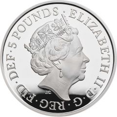 5 Pounds - Elizabeth II Remembrance Day 2019, Silver Piedfort