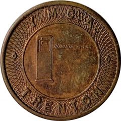 Parking Token - Parcoa Y.M.C.A. Trenton, New Jersey