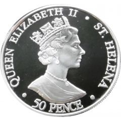 50 Pence - Elizabeth II The Queen Mother, Silver