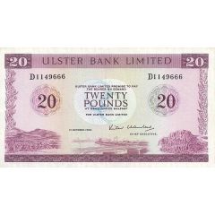 20 Pounds Ulster Bank