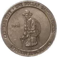 1 Dollar Gaming Token - Bullwhacker Central City, Colorado