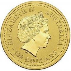 100 Dollars - Elizabeth II 4th Portrait - Kangaroo - Gold Bullion Coin