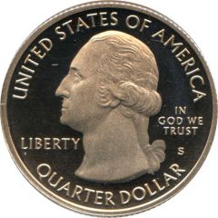 1/4 Dollar `Washington Quarter` Saratoga National Historical Park, New York
