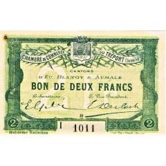 2 Francs - Chambre de Commerce du Tréport 76