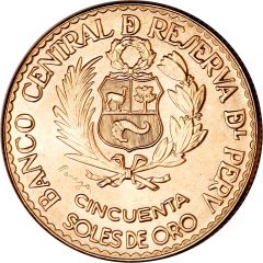 50 Soles de Oro Casa de Moneda