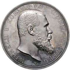Prize medal of the exhibition for electrical engineering and arts and crafts in Stuttgart - Wilhelm II