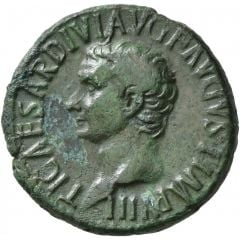 As - Tiberius IMP T CAES DIVI VESP F AVG RESTITVIT