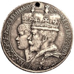 Medallion - George V and Mary Coronation Stoke-on-Trent