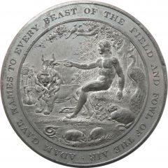Medal - Thomason Medallic Bible Adam gave names to every beast of the field and fowl of the air, #1 of 60