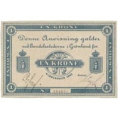 1 Krone Handelsstederne i Grønland