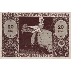 20 Fillér Uránia Mozgófényképszínház, Szombathely