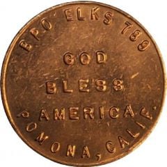 Token - BPO Elks 789 Pomona, California