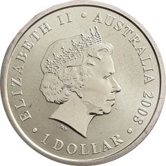 1 Dollar - Elizabeth II 4th Portrait - Echidna