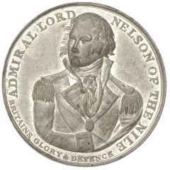 Medal - George III Lord Nelson at the Nile, white metal