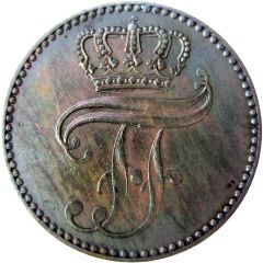3 Pfennige - Frederick Francis II